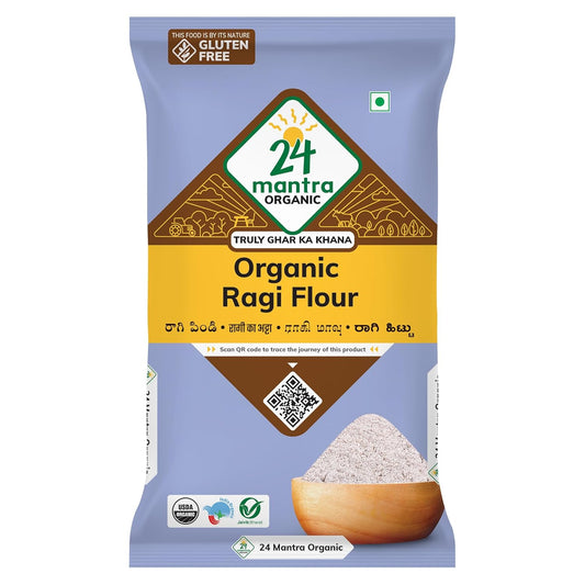 Ragi Flour, Finger Millet, Nachni Flour, Certified Organic