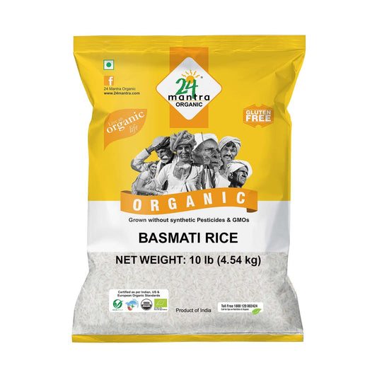 Basmati Rice, Aromatic Long-Grain Rice, Certified Organic