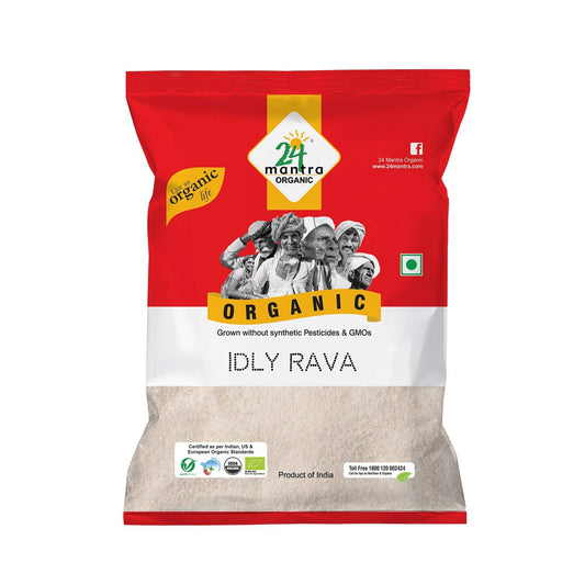 Idly Rava, Coarsely Ground Parboiled Rice, Biyyam Rava, Akki Tari, Certified Organic